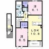 サンセレーノ光（今泉町） 2LDKの間取り