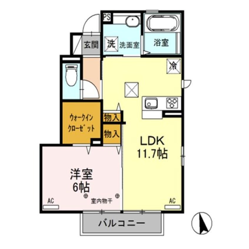 間取図 メゾン・ド・ジュリアンB（北千木町）