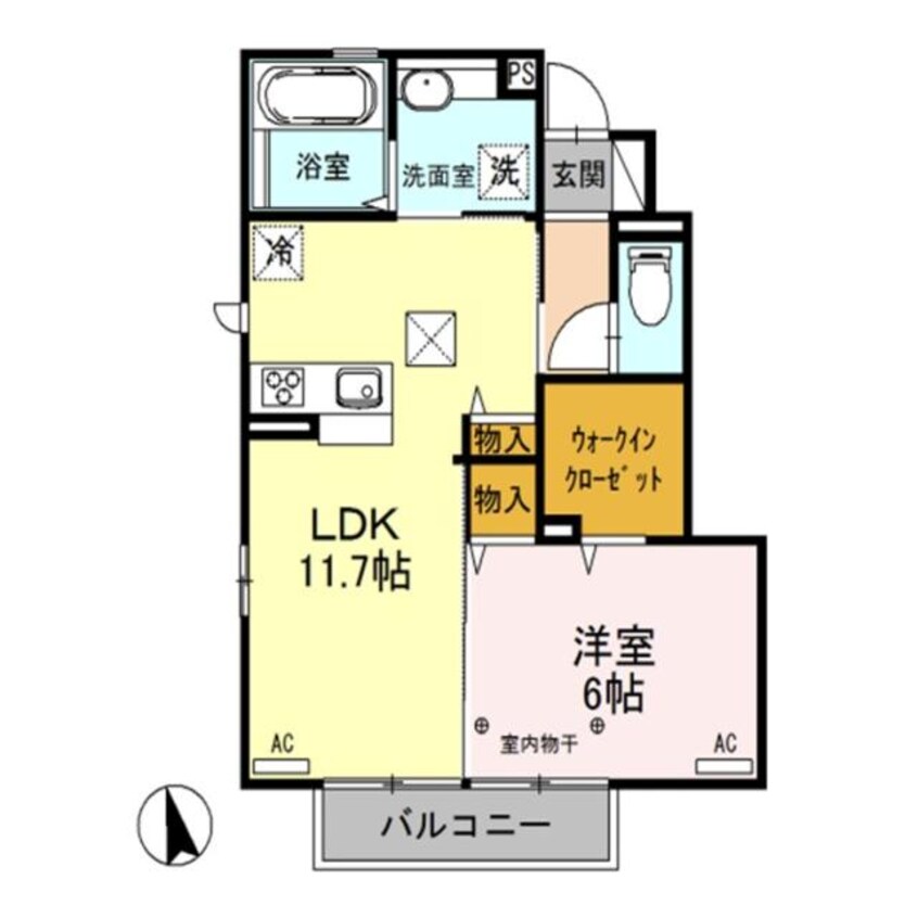 間取図 メゾン・ド・ジュリアンB（北千木町）