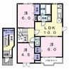 サンフラワー２（上諏訪町） 3LDKの間取り