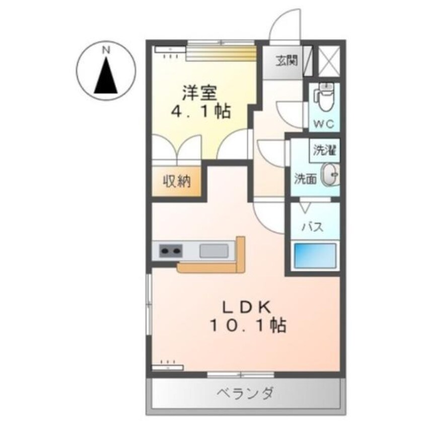 間取図 アリウス（八坂町）