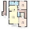 カルナ（堀口町） 2LDKの間取り