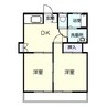 サンガーデン（上蓮町） 2DKの間取り