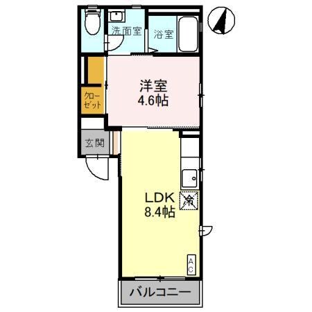 間取り図 ヴィラ・ブルーノＢ（稲荷町）