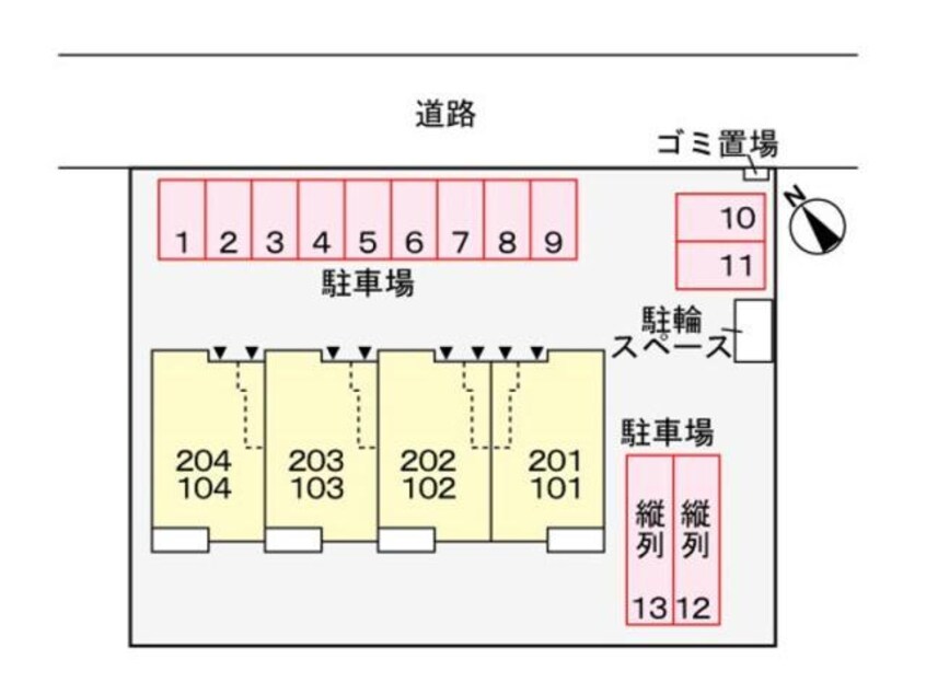 配置図 ミカヅキ（境女塚）