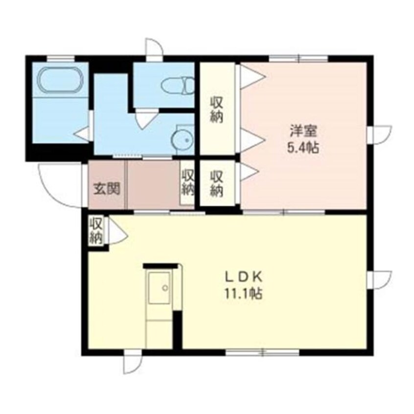 間取図 プランドールE（西田町）
