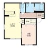 キャロッツＢ（今泉町） 1LDKの間取り