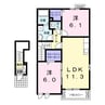 ネオグランデ（東小保方町） 2LDKの間取り