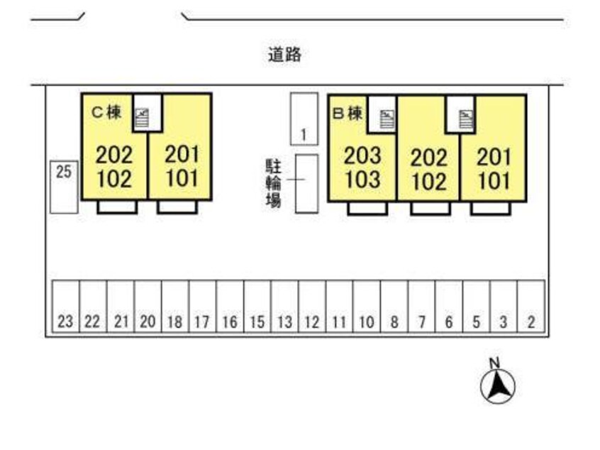 配置図 エピナールＢ（連取町）