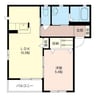 キャロッツC（今泉町） 1LDKの間取り