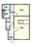 サン・ディマーネ 1LDKの間取り