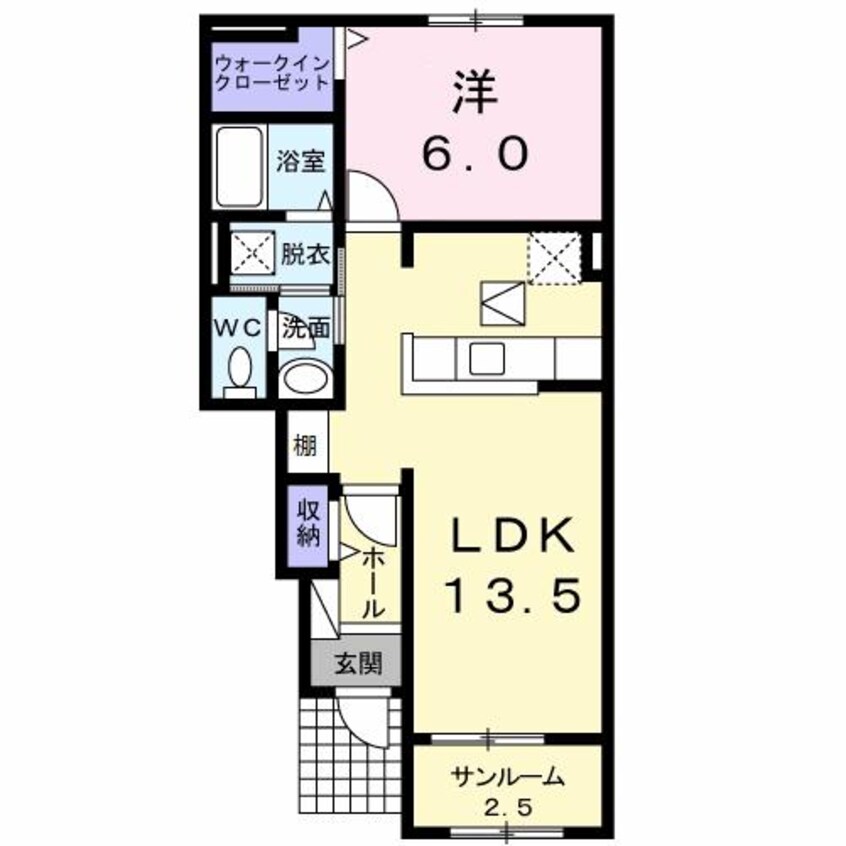 間取図 シャイニングⅠ（富塚町）