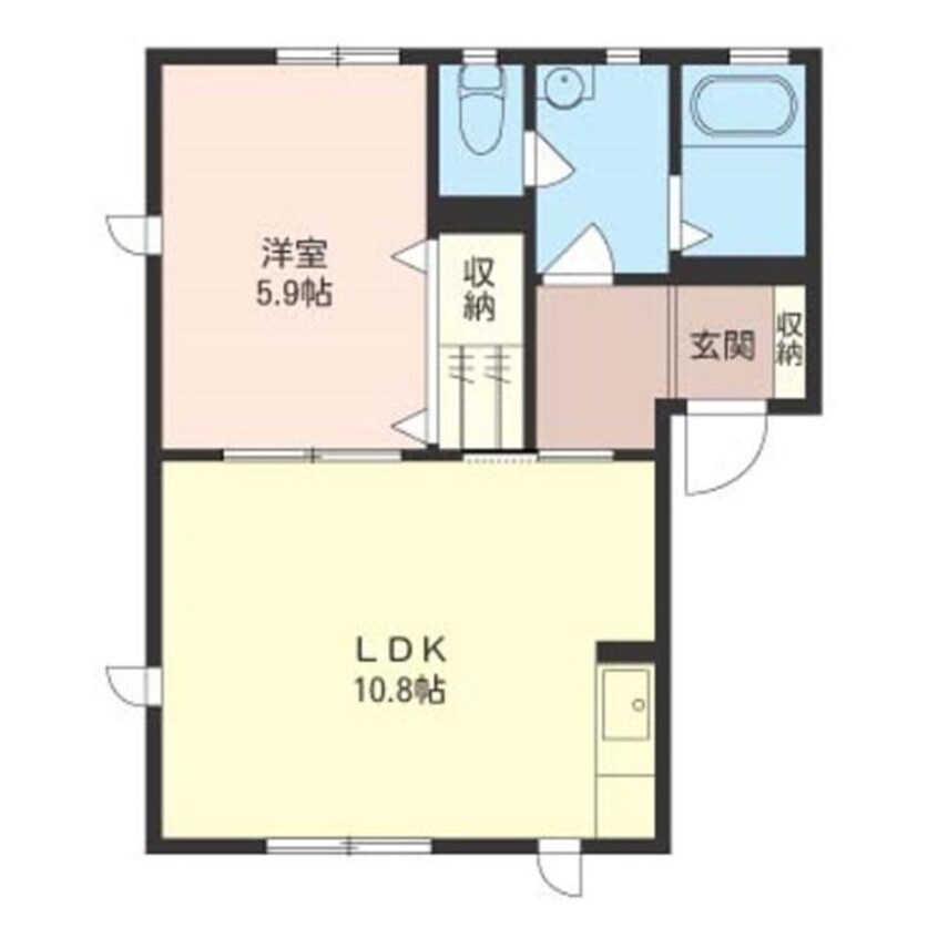 間取図 プランドールB（西田町）
