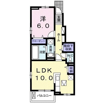 間取図 ユングフラウ　サカエＢ（境栄）