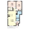 フィナンツェーラＢ（緑町） 2LDKの間取り
