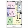 プラッツキーファー 3LDKの間取り
