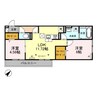 ポルトフィーノＢ（宮子町） 2LDKの間取り