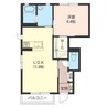 バンビーノ（喜多町） 1LDKの間取り