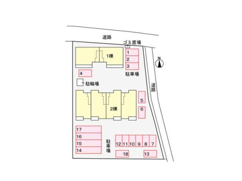 配置図 コッティ・ベリーⅡ（豊城町）