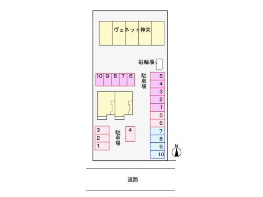 配置図 サンドリオン（富塚町）