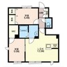 アリア（茂呂町） 2LDKの間取り