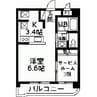 マンションパークハイム（南千木町） 1DKの間取り
