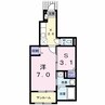 Amazing　Square　D（上諏訪町） 1SKの間取り