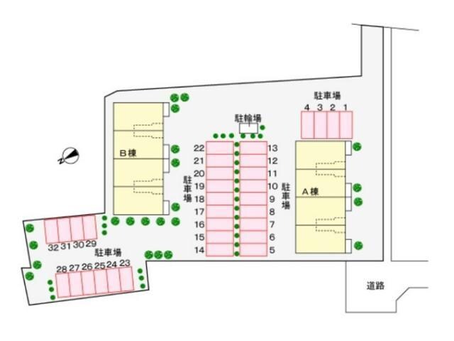 配置図 ミユマ・パレスＡ（市場町）