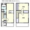 フリージア（茂呂町） 2LDKの間取り