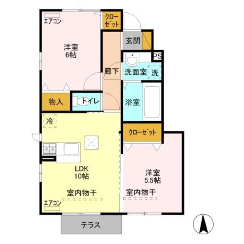 間取図 ラペーシュ