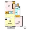 ラペーシュ 2DKの間取り