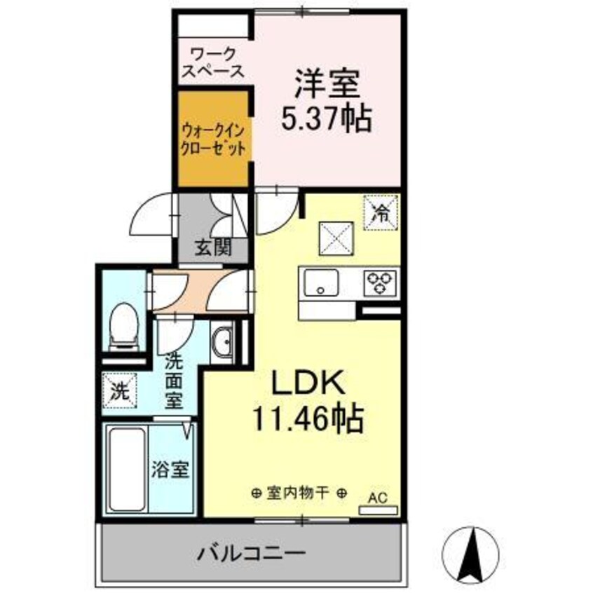 間取図 ISHIKAWA　HILLS　Ⅸ’（昭和町）