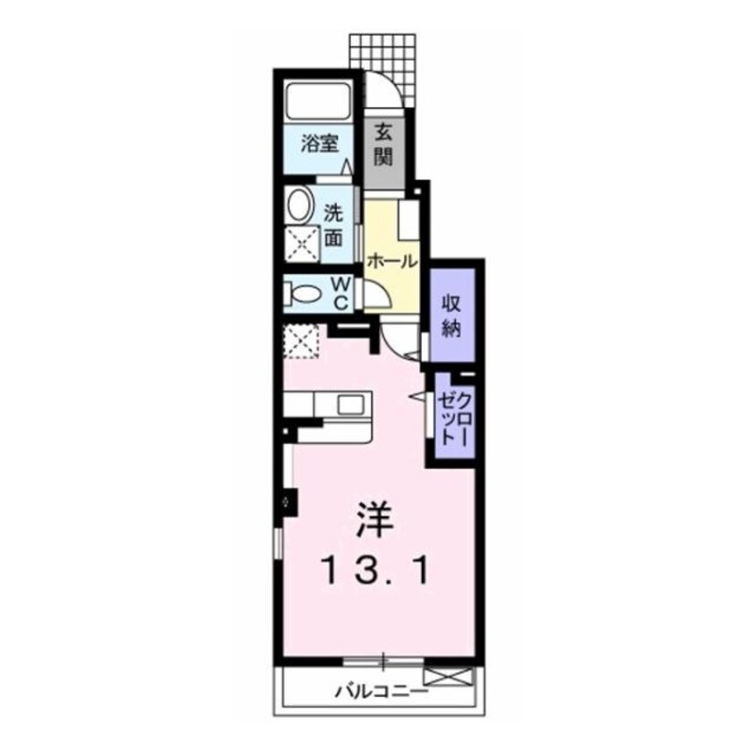 間取図 フォルトゥーナB（新栄町）