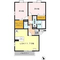 フローラＭⅡ（連取元町）の間取図