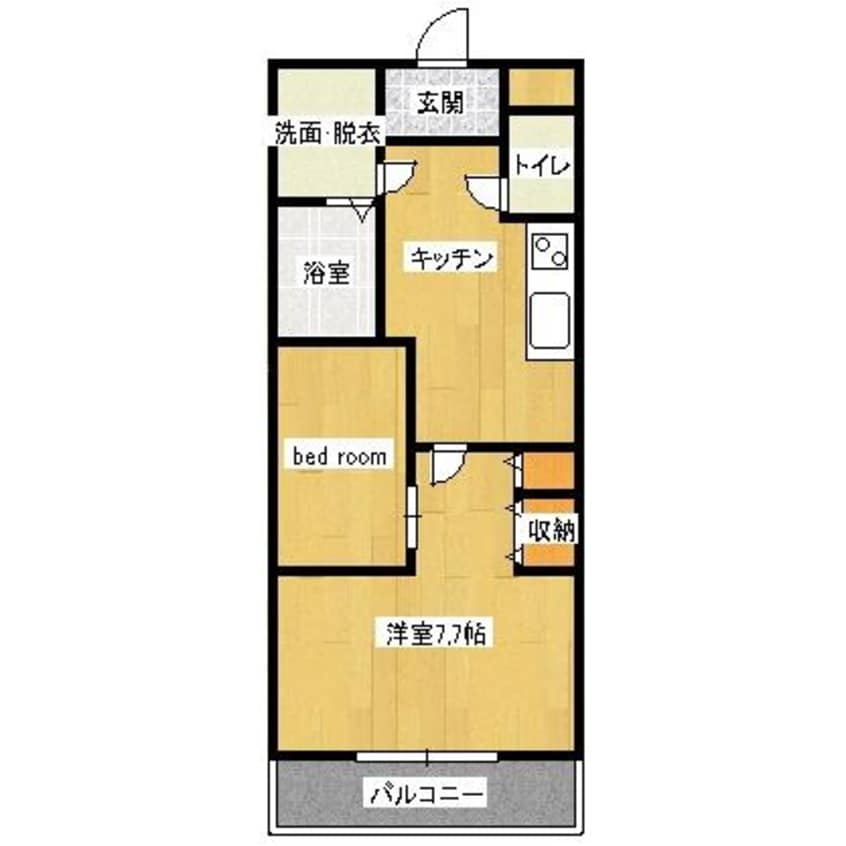 間取図 ストロベリーフィールド（連取本町）
