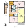ロイヤルガーデン連取B（連取町） 2LDKの間取り