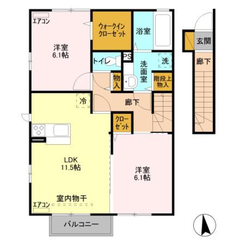 間取図 カーサクレール（下植木町）