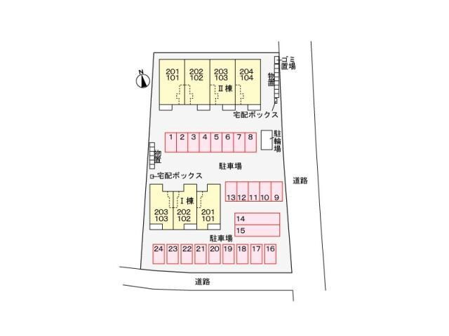 配置図 トーサムポロⅠ（三和町）
