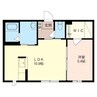 コスモスA（茂呂町） 1LDKの間取り