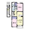カーサ・セレノ（宮子町） 2LDKの間取り