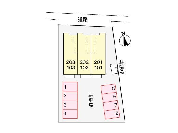 配置図 プリムローズ・Y (富塚町）