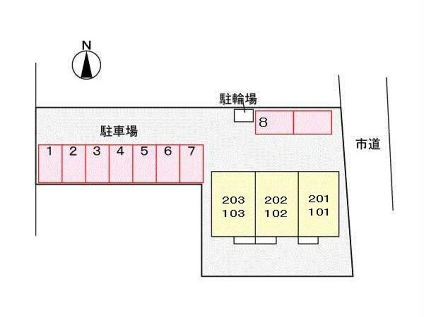 配置図 すみれハイツ（山王町）