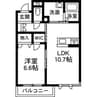 フルル（韮塚町） 1LDKの間取り