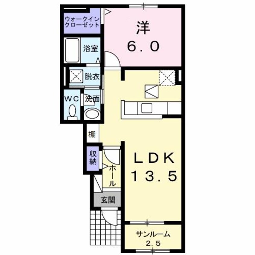 間取図 シャイニングⅡ（富塚町）