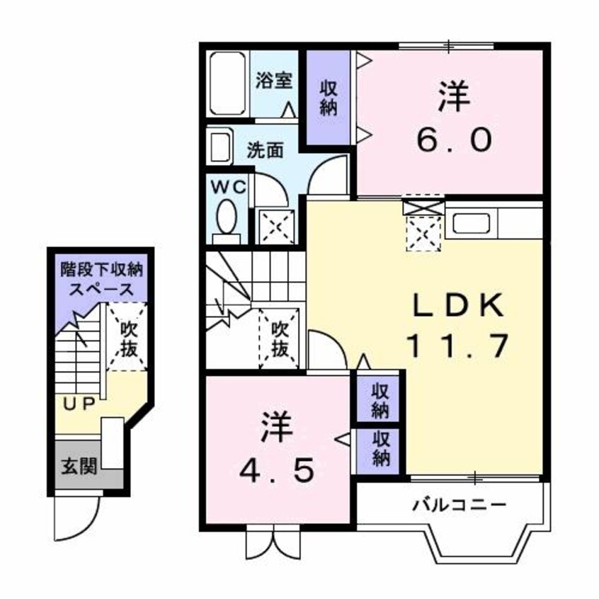 間取図 マノワールA