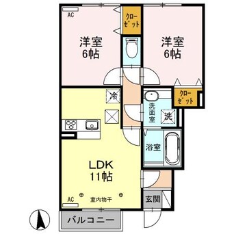 間取図 ベルフォンティーヌ（今泉町）