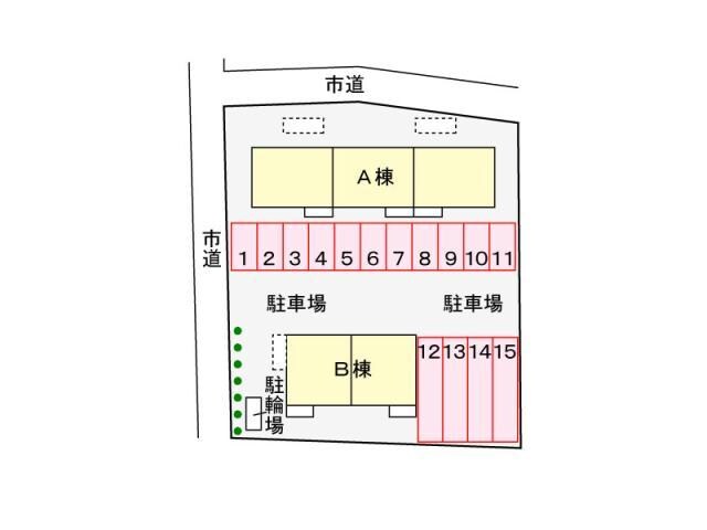 配置図 グラシューズA（太田町）