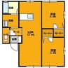 グランドゥール青山A（田中島町） 2LDKの間取り