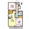 グランツ 2LDKの間取り