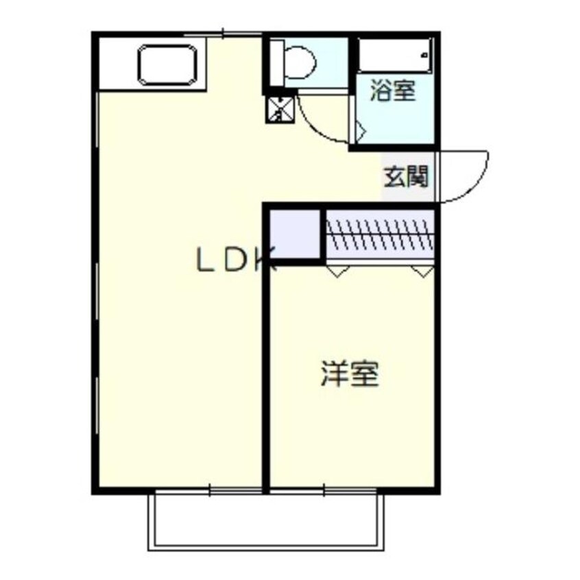 間取図 セントラルハイツ五十嵐B（茂呂町）